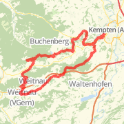 Kempten-Weitnau-Sonneck-WengerEgg-EschacherWeiher-Kempten