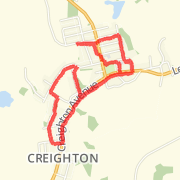 3.14 mi Run in Creighton on 2012-03-11 1:36 PM