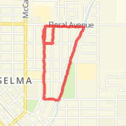 1.80 mi Run in Selma on Mar 11, 2012 2:46 PM