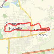 9.92 km Run in Cernusco sul Naviglio on 12/mar/2012 19:11