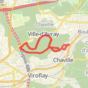 A 7,47 kilomètre Walk in Chaville on mars 13, 2012 at 03:06 soir