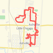 6.04 mi Run in Ashville on Mar 13, 2012 6:36 PM