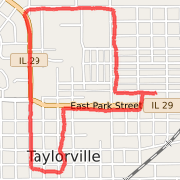 2.59 mi Run in Taylorville on Mar 13, 2012 8:42 PM