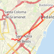 4.92 km General Road Cycling in Badalona on 14/03/2012 07:48