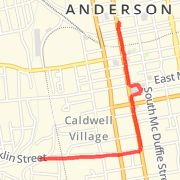1.29 mile Road Cycling in Anderson on Mar 14, 2012 at 12:56 pm
