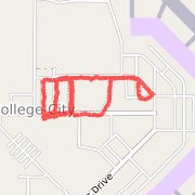 2.38 mile Run in Walnut Ridge on Mar 14, 2012 at 10:08 pm