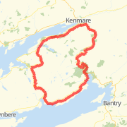 Kenmare Half Iron Man Triathlon Route Bike Ride route image