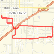7.05 mile Road Cycling in Belle Plaine on Mar 15, 2012 at 09:30 am