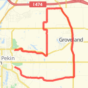 18.19 mi General Road Cycling in Pekin on Mar 15, 2012 11:07 AM
