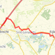 11.42 km General Road Cycling in Rijkevorsel on 15-mrt.-2012 17:22