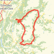 col de la morte loop from King of the Mountains chalet, le Rivier d'Ornon Bike Ride route image