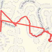 1.53 mile Run in Louisville on Mar 16, 2012 at 04:38 pm