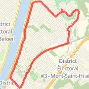 4.55 mi Run in Mont-Saint-Hilaire on 2012-03-18 23:09