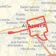 10.34 km Run in Alajuela on 19/03/2012 11:42 a.m.
