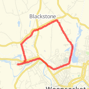 6.54 mi Run in Blackstone on Mar 19, 2012 4:03 PM