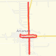 4.14 mi Run in Arcanum on Mar 21, 2012 10:17 AM