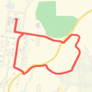 Work run route 4 miles