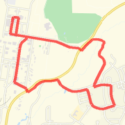 Work run route 5 miles