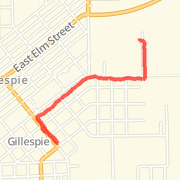1.11 mi Run in Gillespie on Mar 21, 2012 16:05