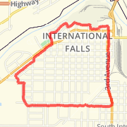 3.80 mi Run in International Falls on Mar 21, 2012 6:31 PM