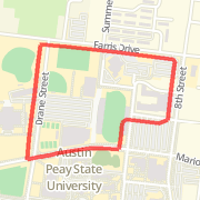 Austin Peay State University Army ROTC APFT Route