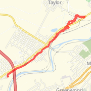 2.90 mi Run in Taylor on Mar 22, 2012 6:20 PM