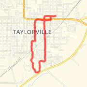 2.92 mi Run in Taylorville on Mar 22, 2012 6:33 PM