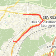 A 2,56 kilomètre Walk in Ville-d'Avray on mars 23, 2012 at 06:42 soir