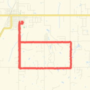 9.95 mi Run in Tuttle on Mar 24, 2012 10:15 AM