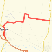 34.24 km General Road Cycling in Oakey on 25/03/2012 7:25 AM