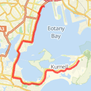 22.29 km General Road Cycling in Kurnell on 25/03/2012 8:46 AM