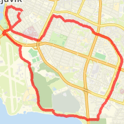 10.84 km Run on 25.3.2012 19:44