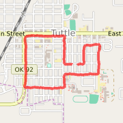2.01 mi Run in Tuttle on Mar 25, 2012 4:35 PM