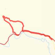 Ninemile To Frenchtown 20 miler Run route image