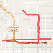 3.41 mi Run in Taylorville on Mar 25, 2012 8:40 PM