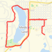 5.14 mile Run/Jog in Medical Lake on Mar 25, 2012 at 07:25 pm
