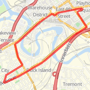 CAC to Carnegie Bridge to Fulton to Bridge to W. 25th to Superior Bridge to PS to Euclid to CAC