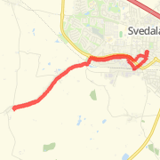 8.56 km General Road Cycling in Svedala on 26 mar 2012 18:24