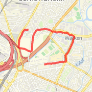 3.79 km Walk in Bischheim on 26 mars 2012 20:03