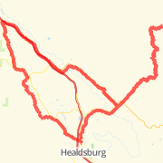 Healdsburg-Ducher Creek-Geyserville-Pine Flat Rd-Healdsburg