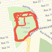 7.64 km Run in Manaus on 26/03/2012 20:03