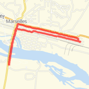 3.95 mi Walk in Marseilles on Mar 27, 2012 1:06 PM