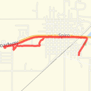 3.76 mile Run/Jog in Spiro on Mar 27, 2012 at 04:47 pm