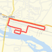 3.39 mi Walk in Marseilles on Mar 29, 2012 8:51 AM