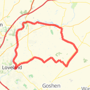 Rolling Course &amp; Mor to Lvld on Trail Bike Ride route image