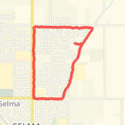 3.45 mi Run in Selma on Mar 30, 2012 6:58