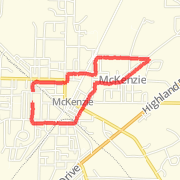 3.13 mi Run in McKenzie on Mar 30, 2012 1:23 PM