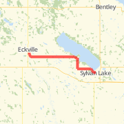 Eckville to Sylvan Lake via Half Moon Bay-14mi