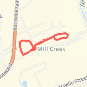 1.31 mi Run in Pottsville on Apr 1, 2012 9:46 AM