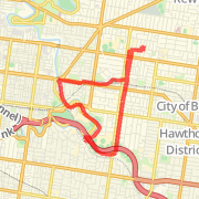 Byron St Home  Run route image